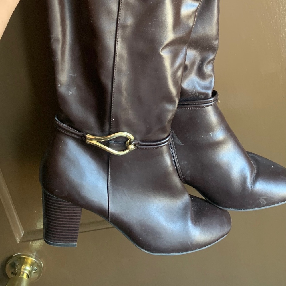Calf height boots